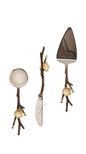 Espátula para Pastel con Diseño Trenzado y Acabado Dorado, Ideal para Reuniones Familiares, Ocasiones Festivas y Regalos, Procedente de la India - Product Image 2