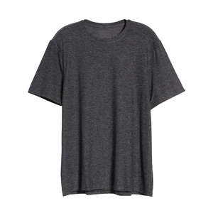 เสื้อยืดเปล่าขายส่ง ปรับแต่งได้ 100% ผ้าฝ้าย พิมพ์โลโก้ เสื้อยืดผู้ชายสีพื้น พิมพ์ลายสีขาวดำ - Product Image 1