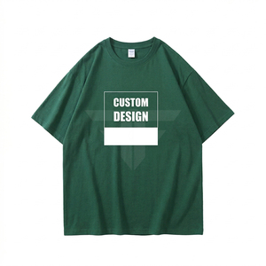 เสื้อยืดโอเวอร์ไซส์ทรงบ็อกซี่ผ้าคอตตอน 100% คุณภาพสูง 300 GSM สำหรับผู้ชาย พิมพ์ลายโลโก้แบบ DTG ตามสั่ง - Product Image 1