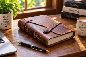 Hand-Bound Hardcover Leather Journal Refillable <b>Travel</b> <b>Diary</b> Vintage Sketchbook Writing Notebook 7x5 Inch Genuine Leather - Product Image 5