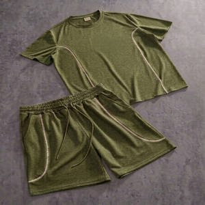 Conjunto de Camisa y Pantalones Cortos Estampados para Hombre, Estilo Vacacional Moderno de Jacquard Enterprises, Ropa Ligera de Verano para Uso Casual - Product Image 6