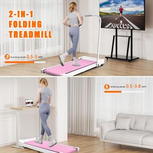 Portable 2-in-1 Desk Treadmill with LED Display and Remote Control <b>Walking</b> Jogging <b>Machine</b> for Home Use - Product Image 5