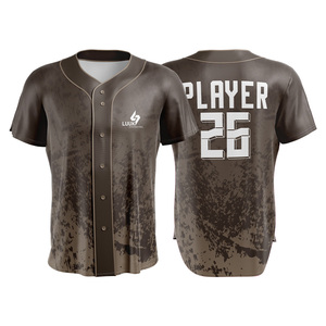 Maillots de baseball personnalisés grande taille 100% polyester pour femmes, manches courtes, respirants, séchage rapide, uniformes d'équipe de baseball pour filles - Product Image 4