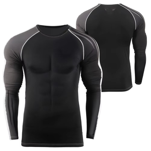 Custom Sublimation Design Wholesale Rash Guard Men Compression T Shirt Gym Wear Workout <b>Athletic</b> Tight Fit Quick Dry Sports - Product Image 6