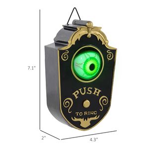 Campanello Animatronico di Halloween da 7,1 Pollici con Suono di Occhio Finto e Attivazione a Movimento per Decorazioni Festive - Product Image 3