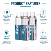 Agent de démoulage industriel KF96SP Shin-Etsu, fluide silicone diméthylique, agent de pulvérisation facile et lisse pour moules en plastique, caoutchouc et métal