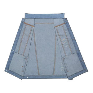 Gilet en jean sans manches pour homme, fabriqué en usine, le plus vendu, avec poches avant – Gilets et vestes en jean en promotion - Product Image 3