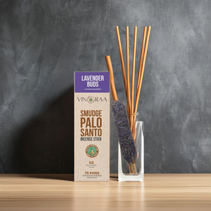 ナチュラルラベンダーバッドパロサント香スティックアロマセラピーディフューザー木炭葉汚れ特徴香ホルダー - Product Image 4