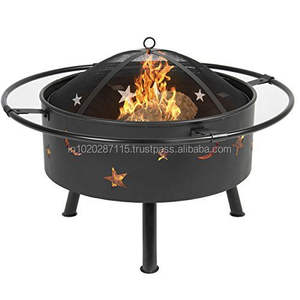 Pozo de fuego de hierro resistente con base ancha, patas fuertes, cuenco profundo que garantiza la estabilidad de seguridad durante el uso al aire libre - Product Image 2
