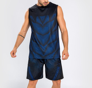 Camiseta sin mangas de algodón puro de 230 g de cuello redondo para hombre, estilo holgado, informal, deportivo, para fitness, verano - Product Image 4