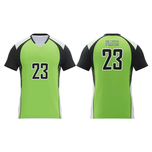 Conjuntos de Camisetas de Voleibol Personalizadas para Hombre, de Alta Calidad, 100% Poliéster, Impresión por Transferencia de Calor, Talla Grande, Nuevas - Product Image 3