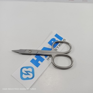 Wholesale Professional Straight Blade Steel Handle Cuticle Scissors High Quality <b>Thread</b> Cutting Custom Logo Embroidery <b>Tool</b> - Product Image 3