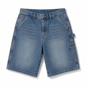 Shorts en jean pour hommes sur mesure de qualité supérieure, fabrication en usine avec étiquette privée, tissu denim de haute qualité - Product Image 3