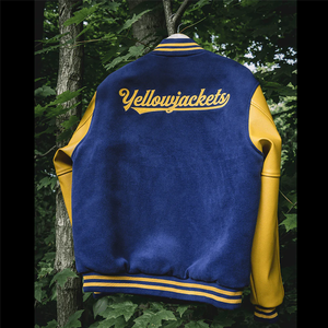 OEM <b>Real</b> <b>Leather</b> Sleeve Wool <b>Jacket</b> with Heavy Embroidery Chenille Lettering Design Varsity Letterman Baseball <b>Jackets</b> - Product Image 4