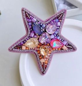 Elegant Handcrafted Embroidery Beaded Brooch for Dresses Coats and <b>Scarves</b> Unique Embroidery Beaded Brooch Handmade Fashion Jewe - Product Image 3
