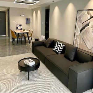 Minimalist Vietnam Home Use Living Room <b>Sofas</b> Two Seater PE & <b>Wood</b> <b>Frame</b> outside <b>Sofa</b> 220x85cm Foam Fabric Couch - Product Image 3