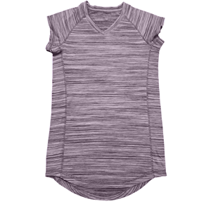 Camiseta de Manga Raglán con Cuello en V a Rayas Rosas para Hombre, Corte Regular, Tejido de Punto, Secado Rápido, Estilo Deportivo - Product Image 3