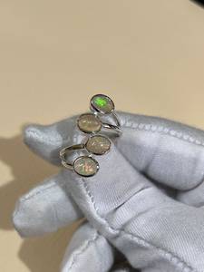 Natural Ethiopian <b>Opal</b> 925 <b>Silver</b> Gemstone <b>Ring</b> for Engagement Wedding Anniversary Everyday Wear & Party Gifts - Product Image 1