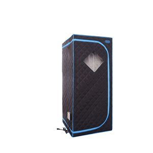 Tenda Sauna a Infrarossi Portatile Nera con Pannello Riscaldante per Piedi, Controller, Spa Personale Domestica, Pannelli a Infrarossi, Sedia Pieghevole - Product Image 2