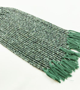 Perles de qualité supérieure, faites à la main, en émeraude verte naturelle, facettées, forme Hieshi Tyre, brin de 12 pouces, pour bracelet, collier, bijoux - Product Image 1