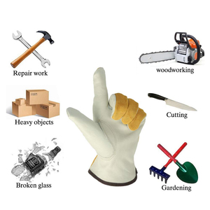 Unisex Sheep Skin & Cowhide Driver Working <b>Gloves</b> Full Grain Safety Rigger <b>Gloves</b> with PU Coating Customizable for Adults - Product Image 2