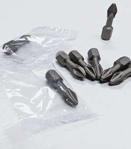 Embout de tournevis Phillips PH2, finition sablée, 25 mm, acier forgé résistant aux chocs, pièce individuelle avec sac PP, OEM Taïwan, bricolage - Product Image 4