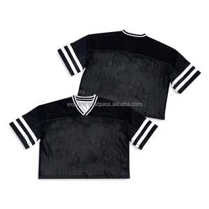 Vente en gros de maillots de football américain à col en V personnalisés grande taille polyester imprimé par sublimation maillots de football américain personnalisés bon marché - Product Image 1