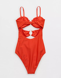 Maillot de bain une pièce découpé avec anneau fer à cheval - Product Image 5