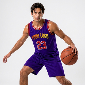 Maillot de basket multicolore sans manches pour l'entraînement sur le terrain et les matchs de compétition - Product Image 4