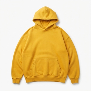 Sweat à capuche personnalisé pour homme, uni, épais, 350 GSM, en molleton brossé thermique, décontracté, vente en gros, fabricant - Product Image 1