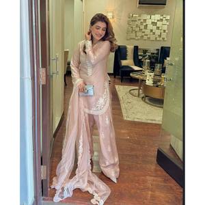 Designer Women's <b>Embroidered</b> Top-Bottom and Dupatta Set with Sequence Work - Product Image 2