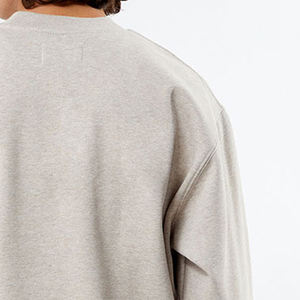 Sweat-shirts à manches longues pour hommes en coton 100% avec poche, broderie personnalisée écologique, vente en gros, hiver - Product Image 6