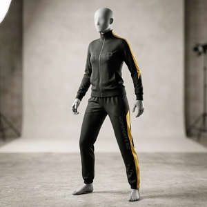 Survêtement d'entraînement personnalisé par sublimation, coloré et chaud, pour l'hiver, costume de cheerleader, veste et pantalon pour équipes de cheerleading et de danse - Product Image 3