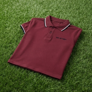 <b>Men's</b> <b>Burgundy</b> Solid Knitted 100% Cotton for <b>Shirt</b> Quick Dry Short Sleeve Casual Business Uniform OEM ODM Wholesale - Product Image 6