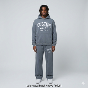 Unisex Sports Tracksuit Set Acid Wash Custom Printed Logo Lightweight <b>Zip</b>-<b>Up</b> <b>Jacket</b> Sweatpants Gym Wear 100% Polyester - Product Image 4