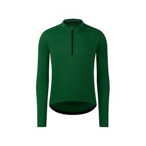 เสื้อปั่นจักรยานแขนยาวสีเขียวสำหรับผู้ชายผู้หญิงสวมใส่เพื่อประสิทธิภาพในการออกกำลังกาย - Product Image 1