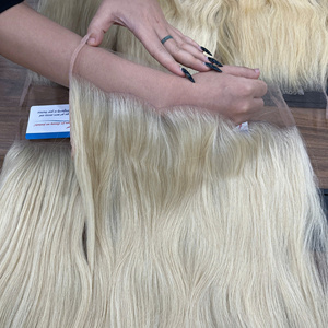 Pelucas de cabello humano con encaje frontal suizo HD y encaje frontal, cabello virgen, cierre de encaje, cabello ondulado natural, color natural virgen. - Product Image 3