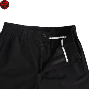 Pantalones Cortos Deportivos para Hombre, Negros, de Secado Rápido, Transpirables, con Cintura Elástica y Cordón Ajustable, con Logotipo Personalizado - Product Image 2