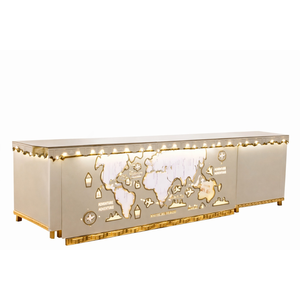 <b>White</b> <b>acrylic</b> catering display counter - Product Image 4