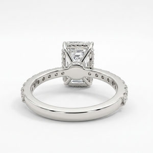 PT950 Platinum Radiant & Round Lab Grown Diamond Ring | 4.61 CT Fine Jewelry - Product Image 4