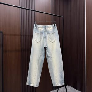 Pantalones Casuales de Verano 2026 para Hombre, Jeans Rectos de Diseño, Marca de Moda Exclusiva, 100% Algodón, Transpirables y Ligeros, para un Estilo Moderno - Product Image 3