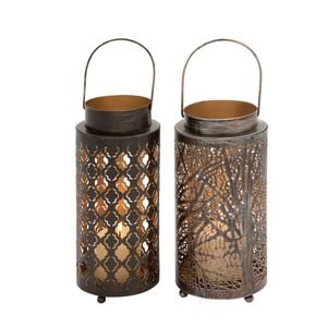 Antique Gold Metal <b>Mesh</b> Lantern Wholesale Geometric Iron <b>Wire</b> Candle Holder Wedding Centerpiece Outdoor <b>Garden</b> Home Decor - Product Image 6