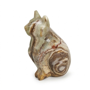 Customizable Onyx Figurines Unique Stone <b>Cat</b> Statues Hand Carved Animal Decorative Thoughtful Artistic Touch Custom OEM/ODM - Product Image 1