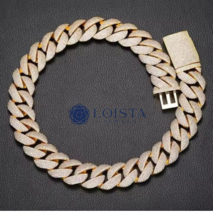 Bracelet à maillons en argent 925 plaqué rhodium pour homme LOISTA, design géométrique de luxe, à porter tous les jours - Product Image 6