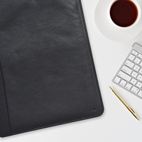 Tan puro cuero suave genuino cartera A4 cuaderno carpeta de documentos caso hecho a mano cuero Real cremallera archivo almacenamiento Personal