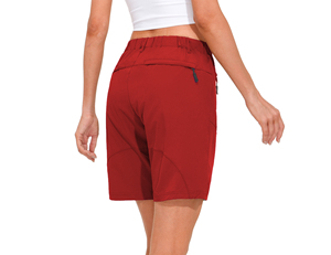 Shorts de bain décontractés sublimés en polyester souple pour femmes et jeunes filles – Shorts élégants et polyvalents à taille haute pour femmes - Product Image 4