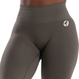 Pantalon de sport gris pour femme, taille mi-haute, évasé, léger et extensible, idéal pour le yoga, l'entraînement, la gym et le quotidien - Product Image 4