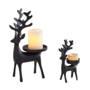 Wholesale Modern Black Metal Candlestick Holder 2-Tier Iron Taper <b>Candle</b> Stand For Restaurant <b>Wedding</b> Party Desktop Decor - Product Image 5