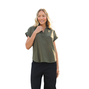 Camisa Estampada para Mujer, Blusa Casual con Botones para Uso Diario - Product Image 1