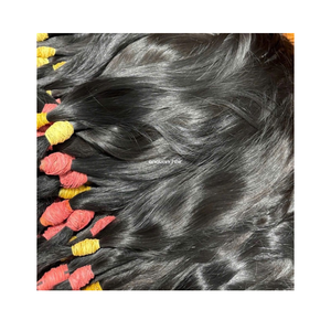 Cheveux vietnamiens épais et pleins, 100g, emballage personnalisé, cheveux bruts d'un seul donneur, double épaisseur - Product Image 4
